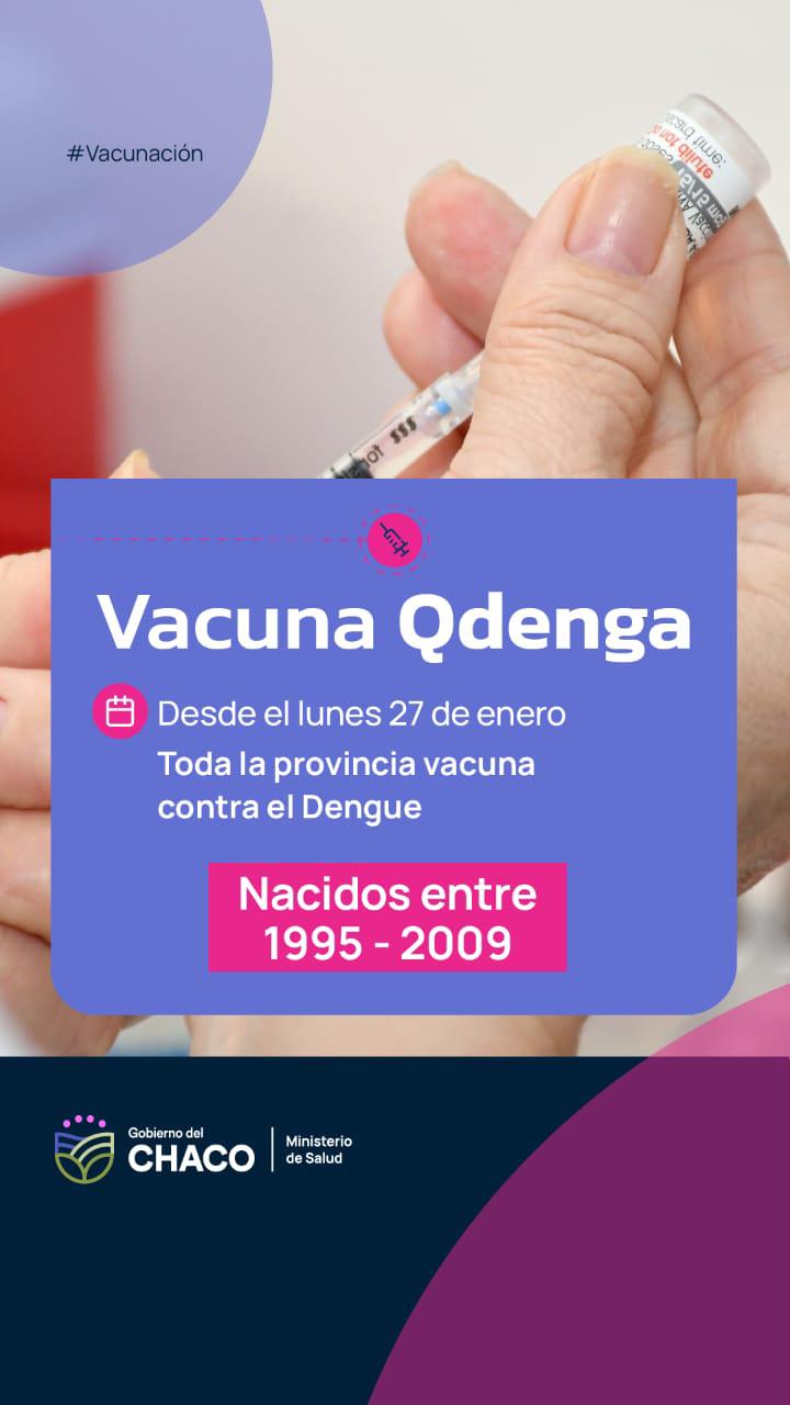 Se extiende la vacunación Qdenga en la provincia.