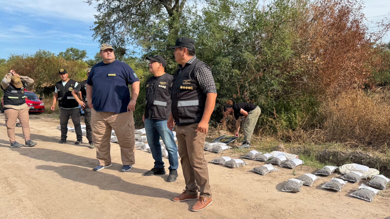 Frontera Húmeda-nuevo golpe al narcotráfico: se incautó más de 50 kilos de marihuana en Paraje Pindó