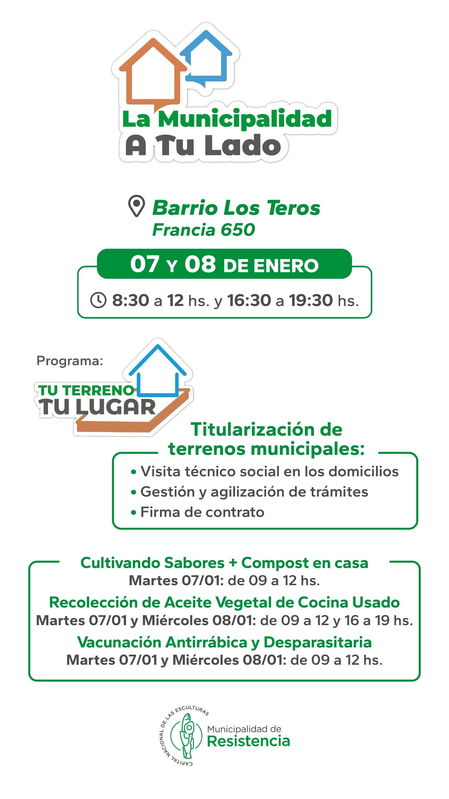 La Municipalidad a tu lado se instala en el barrio Los Teros