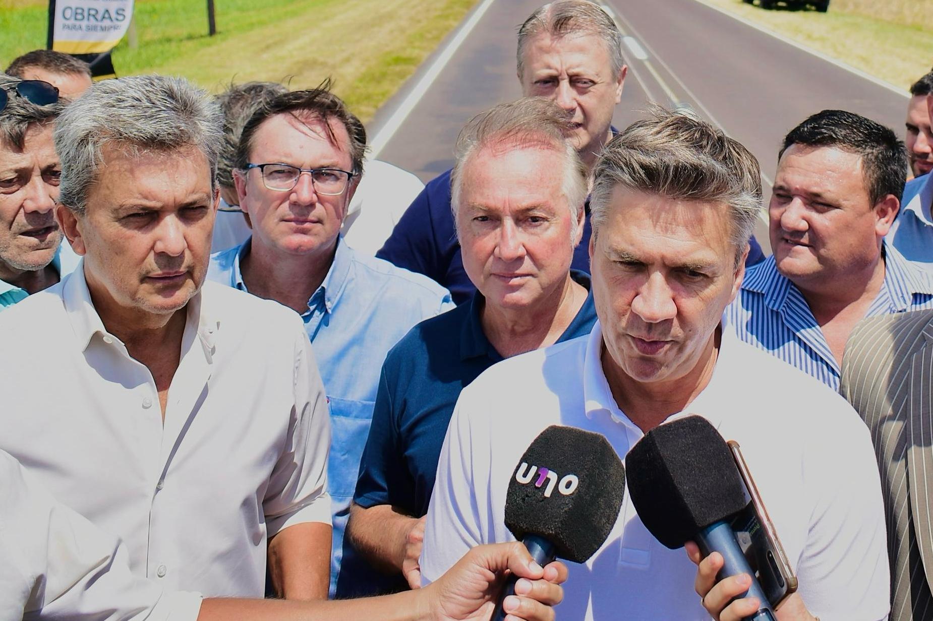 El Gobernado Zdero inauguró la repavimentación de la ruta provincial Nº 6, tramo San Bernardo- Villa Berthet