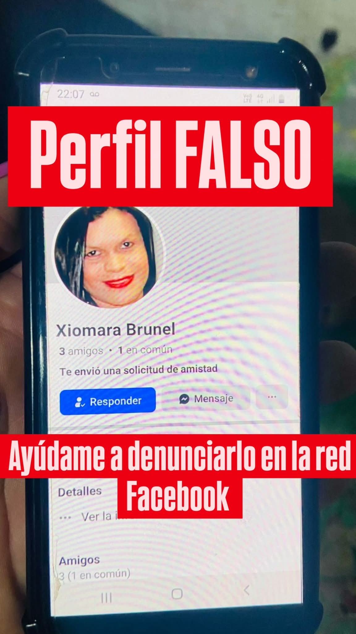 Mia Colussi realiza una denuncia pública de perfil falso y escrache en Facebook.