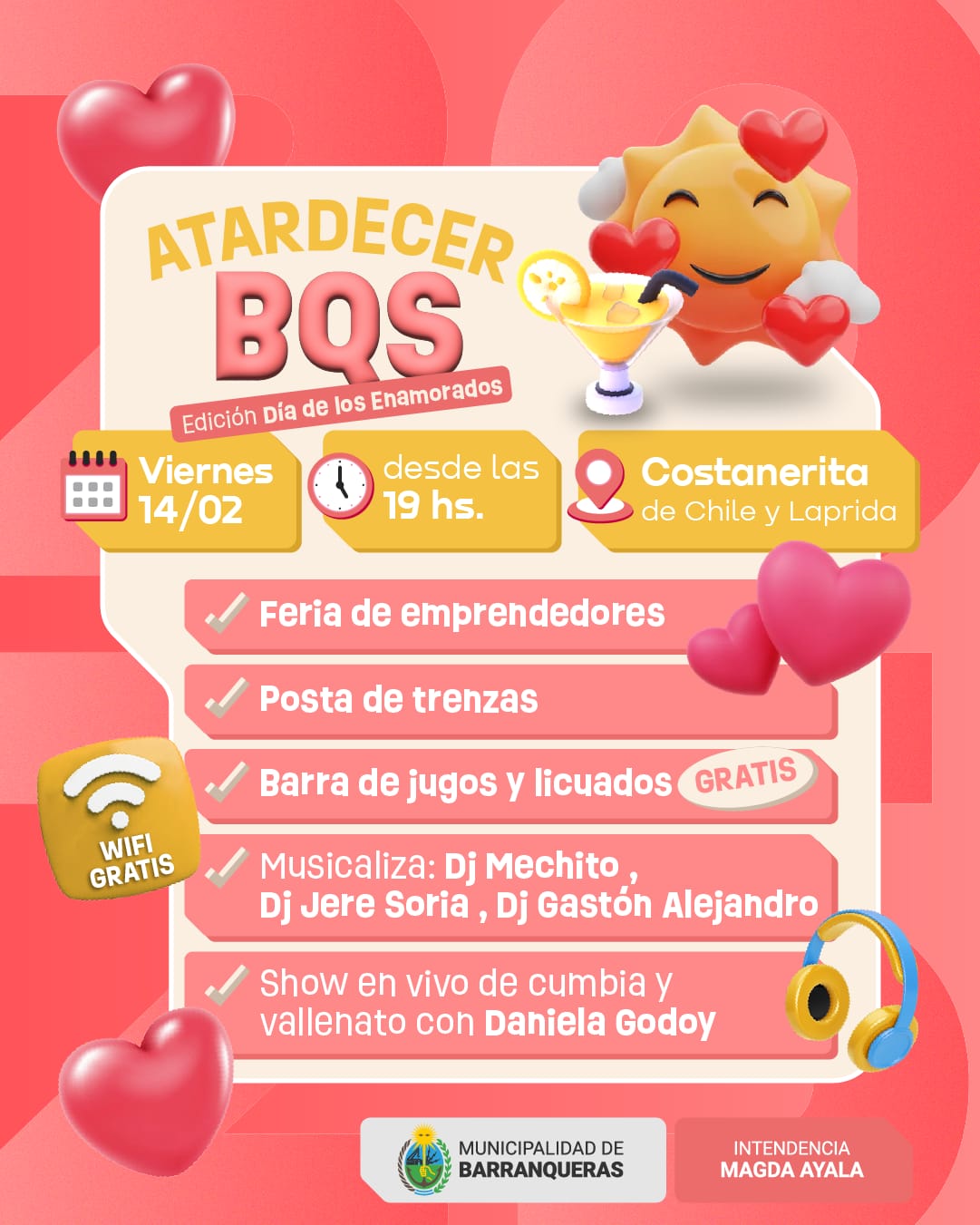 Barranqueras: llega la segunda fecha de atardecer BQS