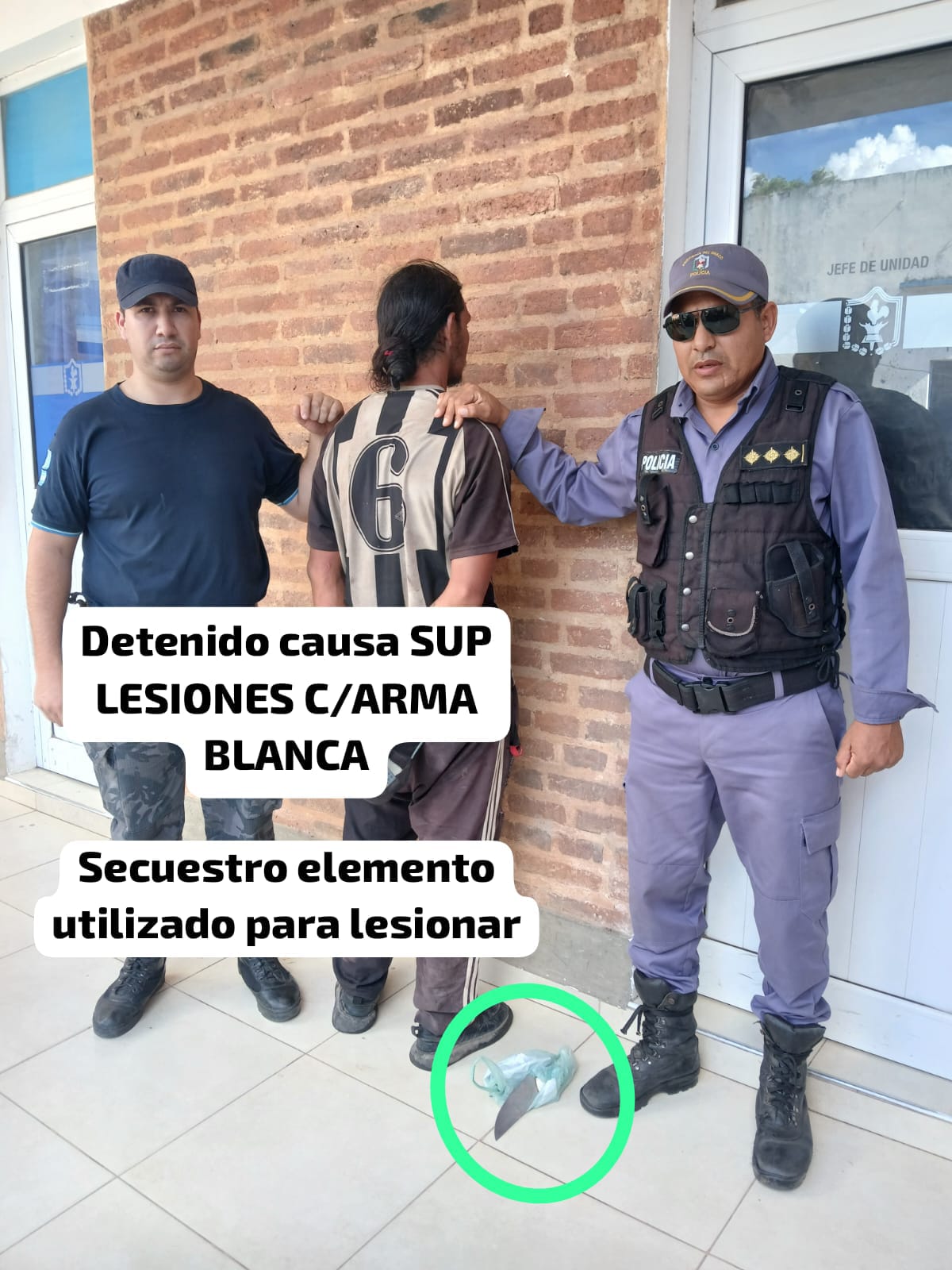 Quitilipi: agredió a un hombre con un cuchillo, fue detenido