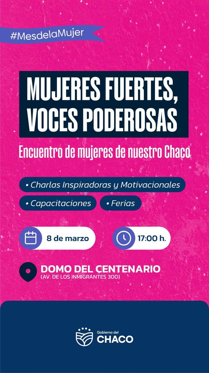 Este sábado 8: invitación al Día Internacional de la Mujer en el Domo del Centenario