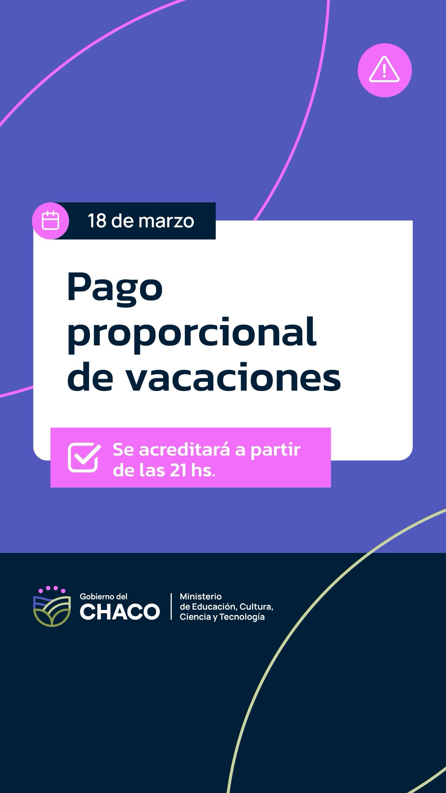 El Gobierno paga proporcional de vacaciones a docentes interinos y suplentes