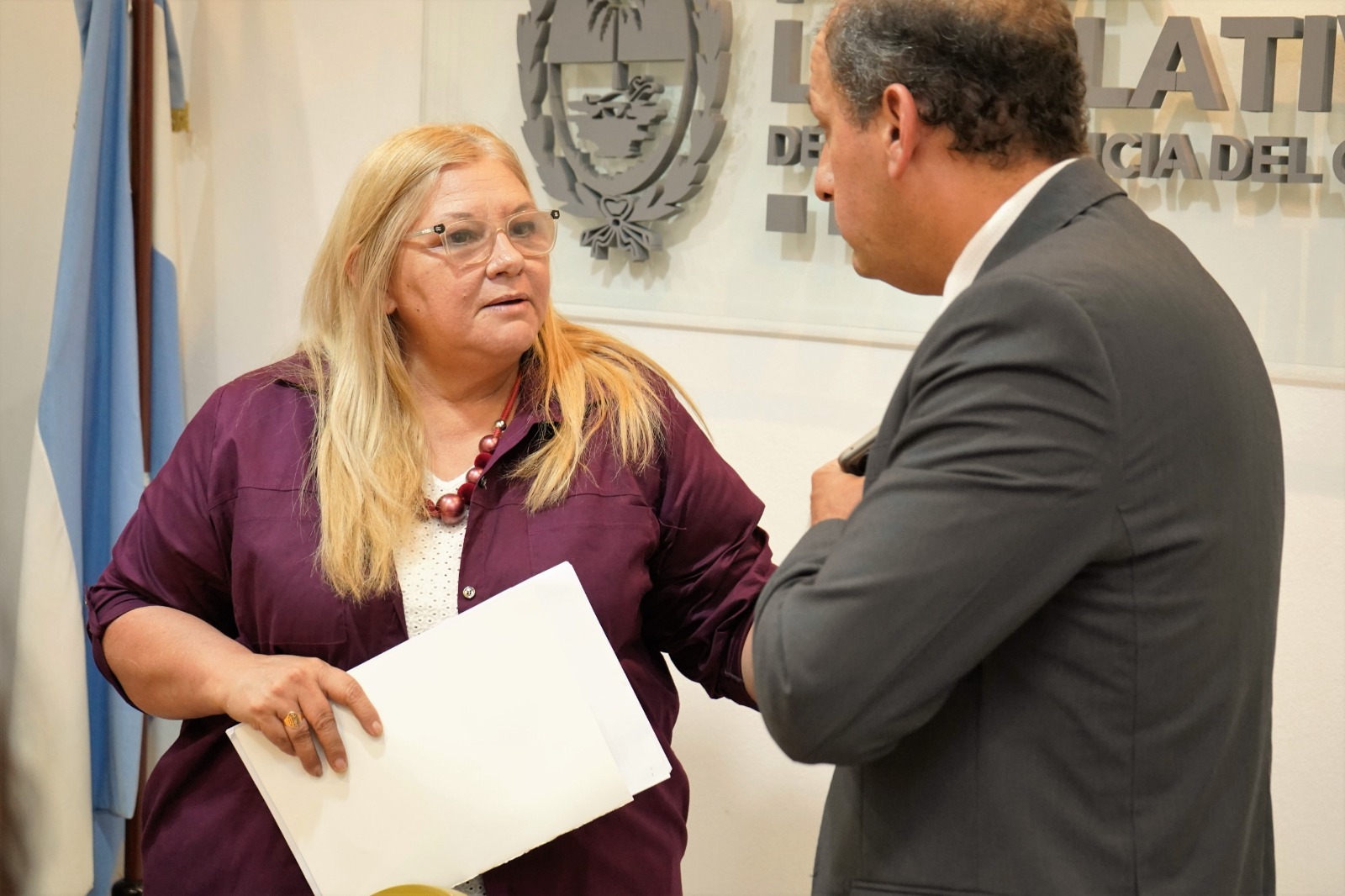 La Presidente del Poder Legislativo recibió a la FEPUCH