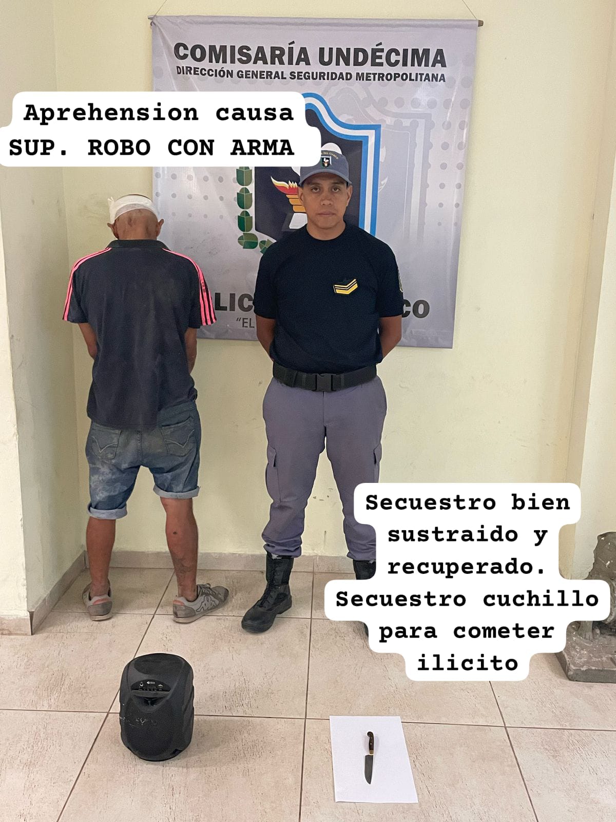 Barrio Jorge Newbery: un sujeto termino demorado por robo