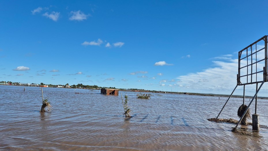 General Cerri, una de las localidades más castigadas por el temporal