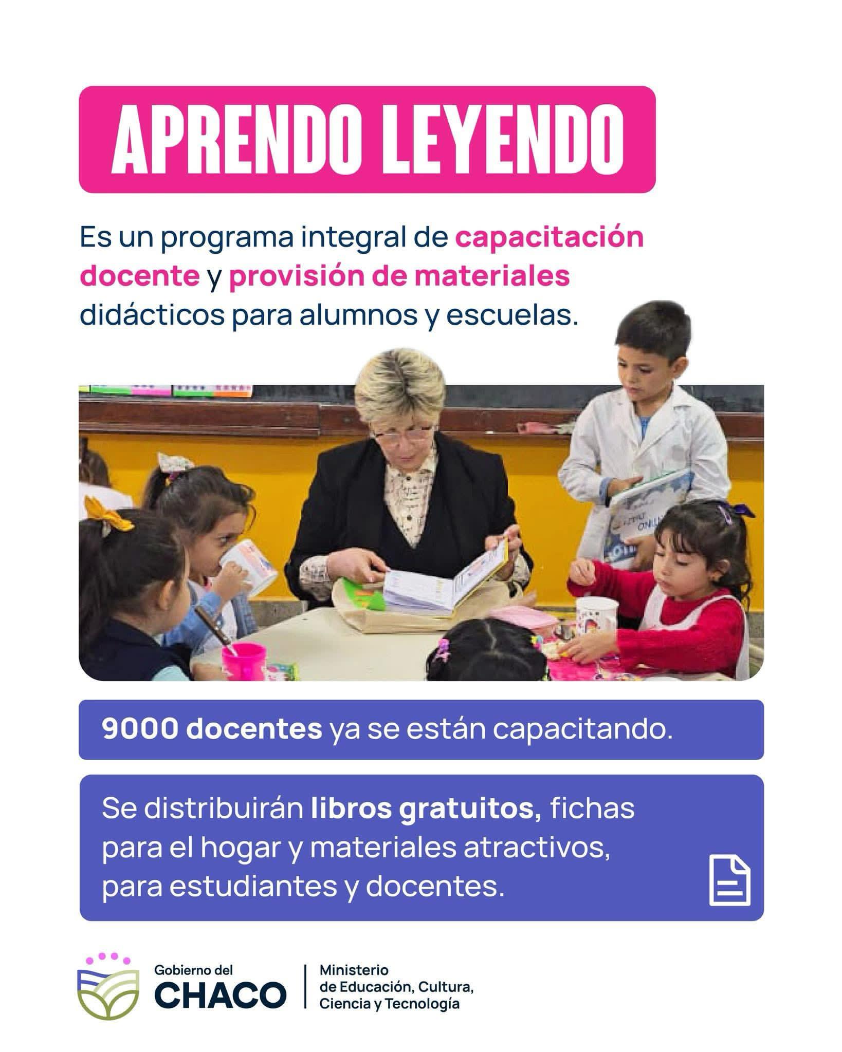 Chaco implementa el Programa Aprendo Leyendo: «queremos garantizar que los chicos salgan de tercer grado leyendo y comprendiendo