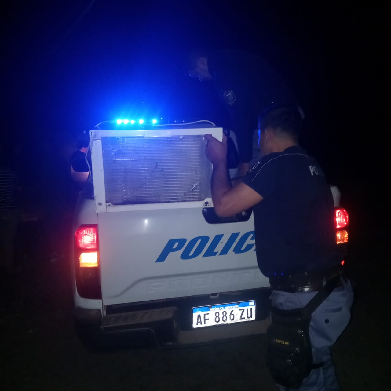 La Escondida: recuperaron un aire acondicionado sustraído de una vivienda