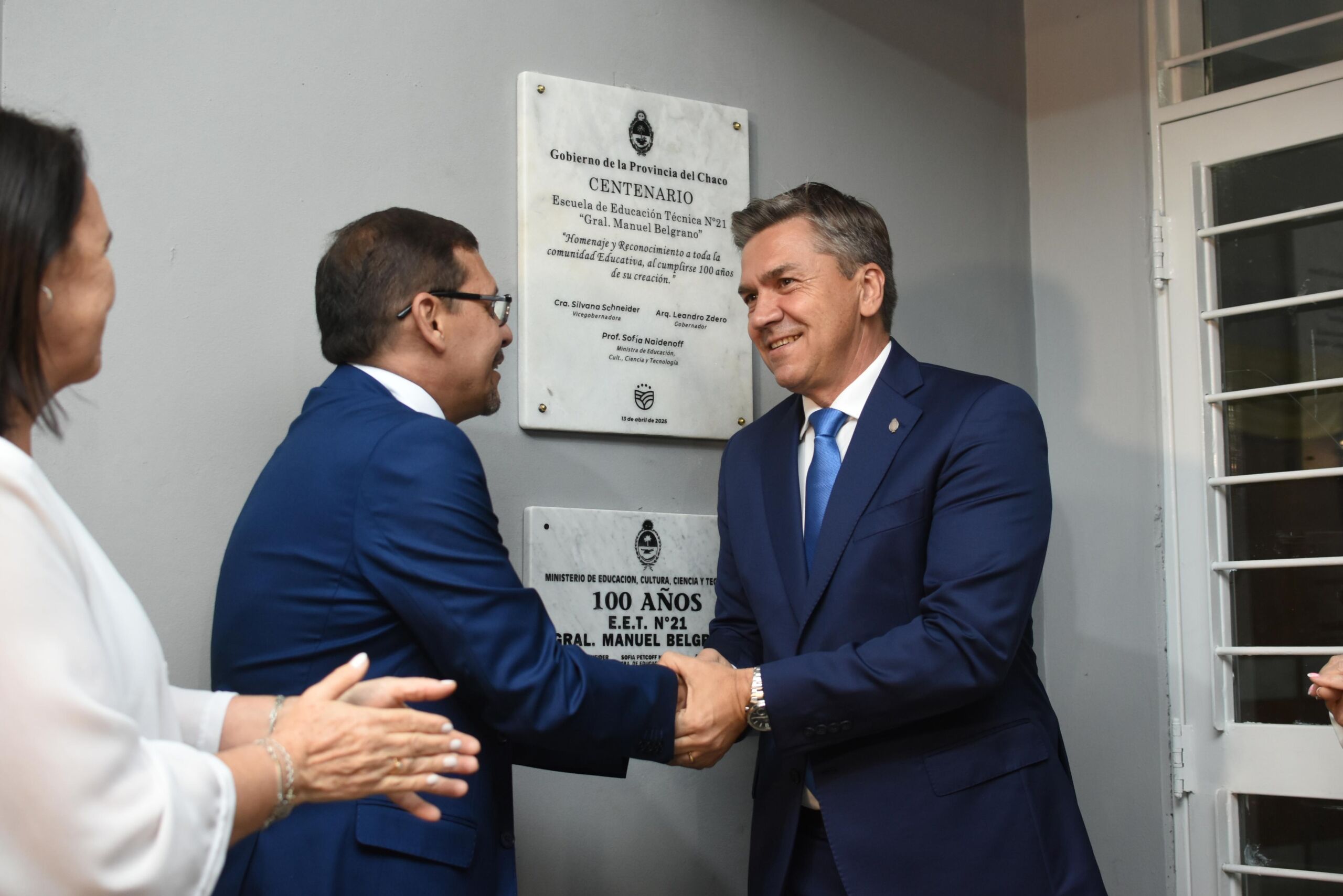 El Gobernador Zdero acompañó los 100 años de la Escuela Técnica Nº 21 “Gral. Manuel Belgrano”