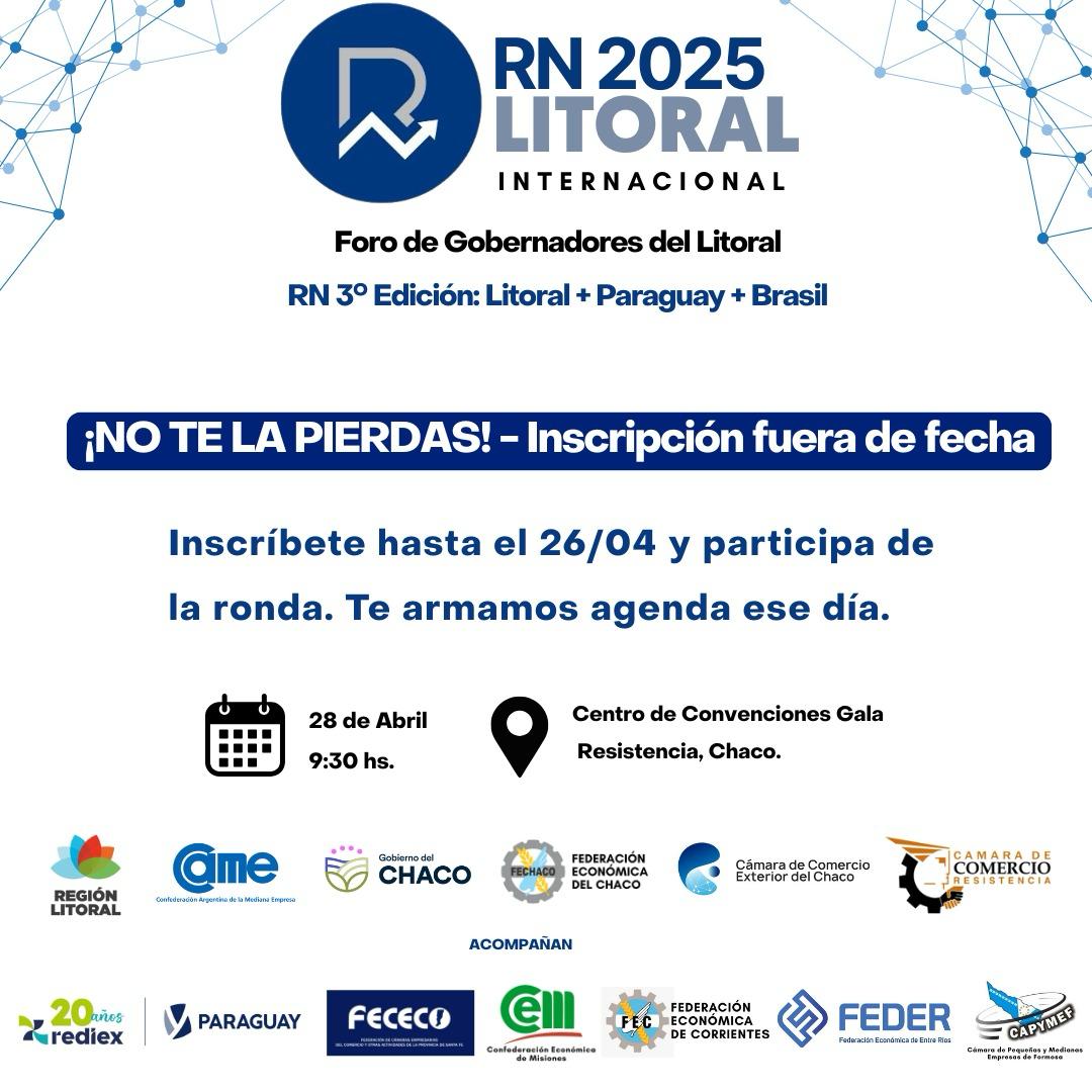 Continúa abierta la inscripción: este lunes 28 llega la Ronda de Negocios 2025