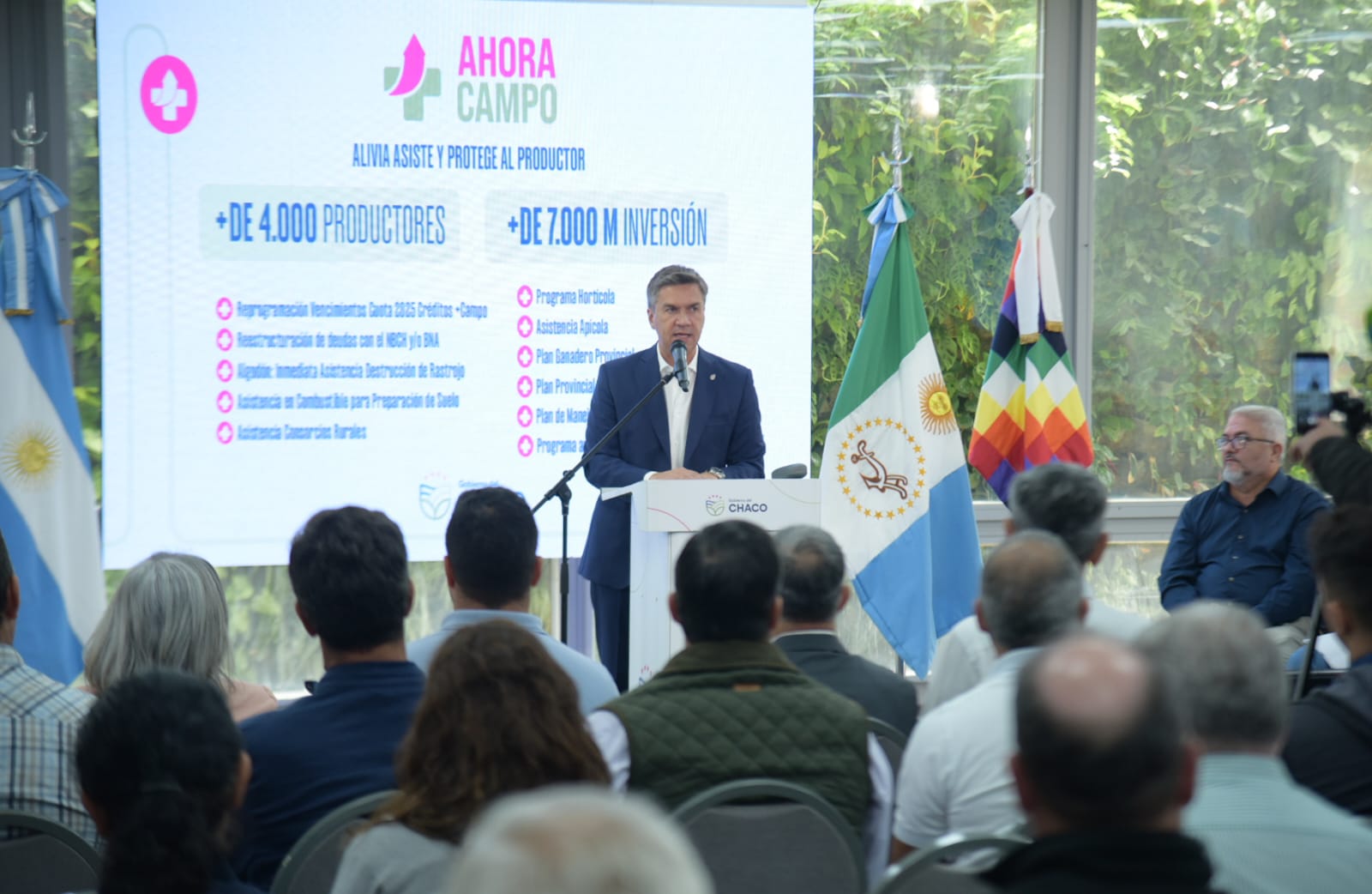 Legisladores acompañaron al Gobernador Zdero en la presentación de “Ahora + Campo”, acciones de alivio para el Agro