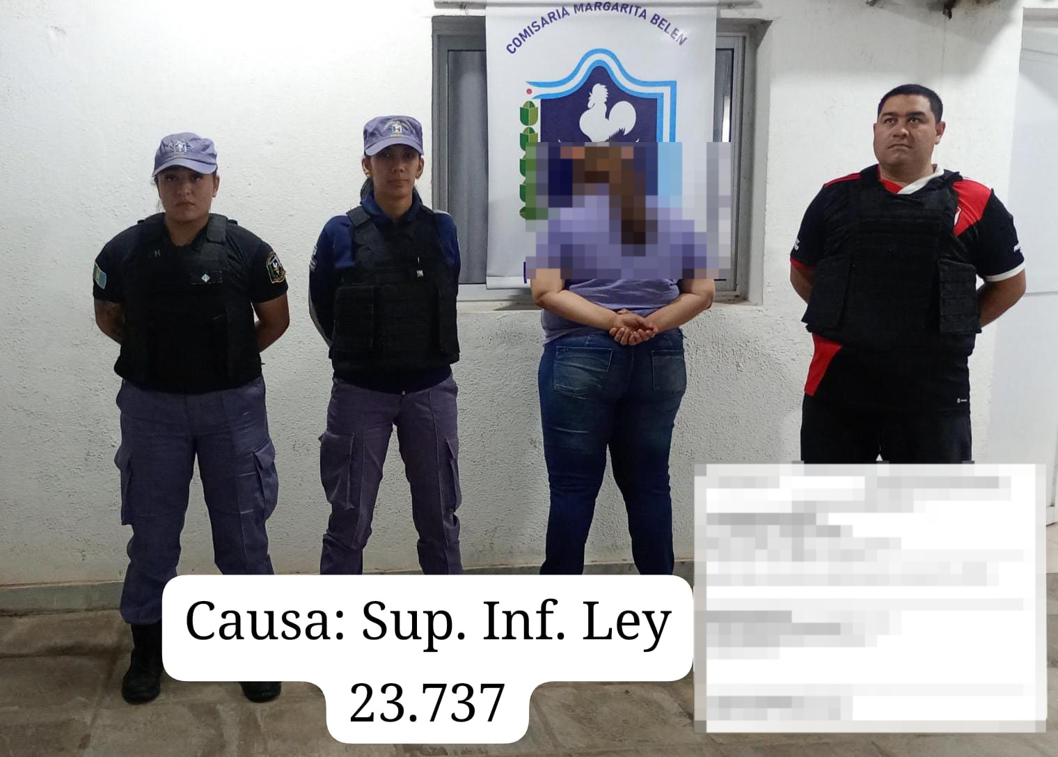 Margarita Belén: atrapan a una ciudadana buscada por “supuesta infracción a la Ley N° 23.737”