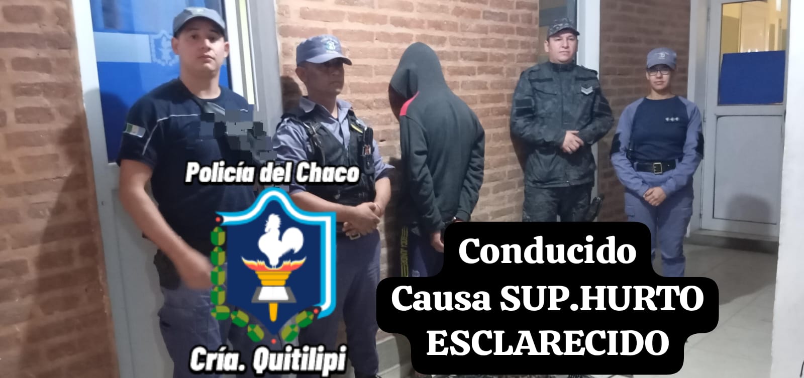 Quitilipi: recuperan moto robada y detienen a un sujeto