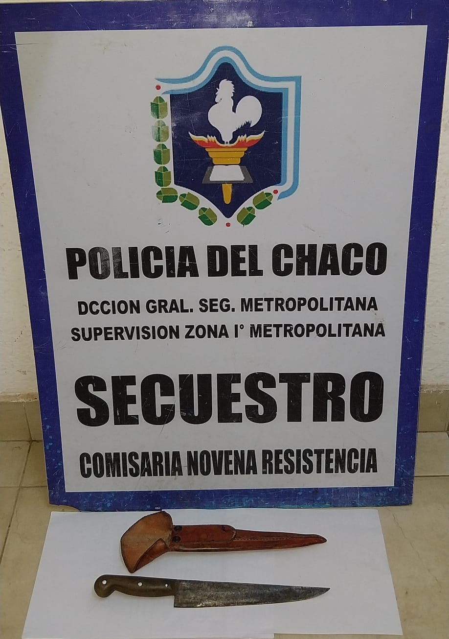 Resistencia: agredió a otro hombre con un cuchillo, pero fue detenido
