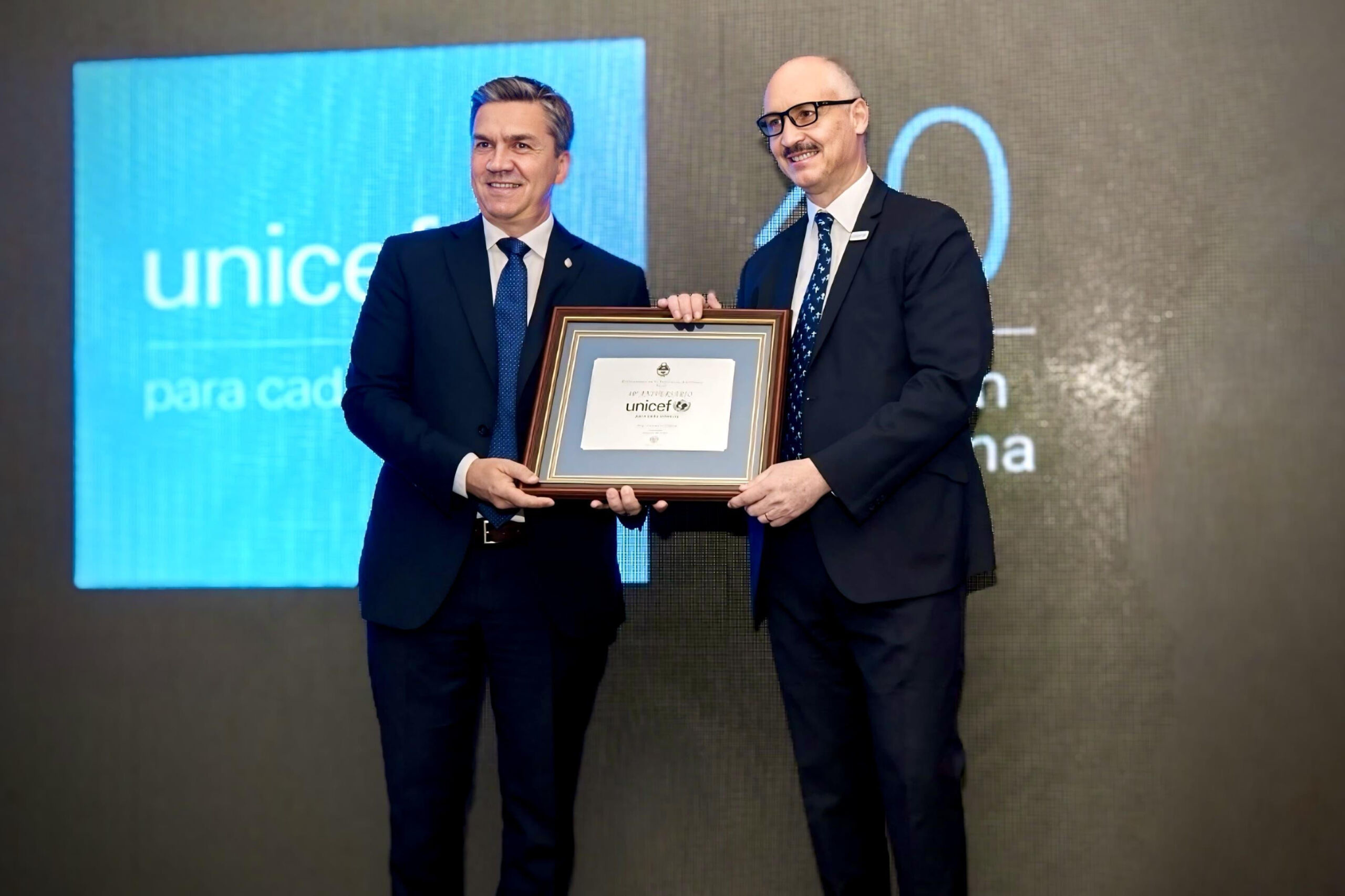 Se cumplen 40 años de UNICEF en Argentina y el Gobernador Zdero reafirma su compromiso