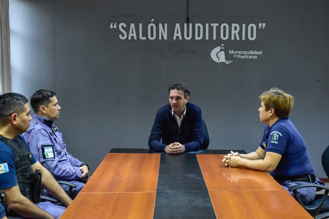 El intendente Fernando Cuadra refuerza lazos con la Policía para fortalecer la seguridad en Fontana