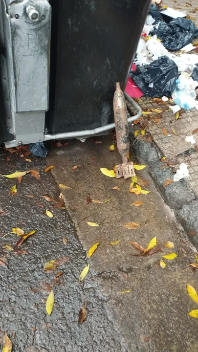 Encontraron un misil de mortero en Balvanera