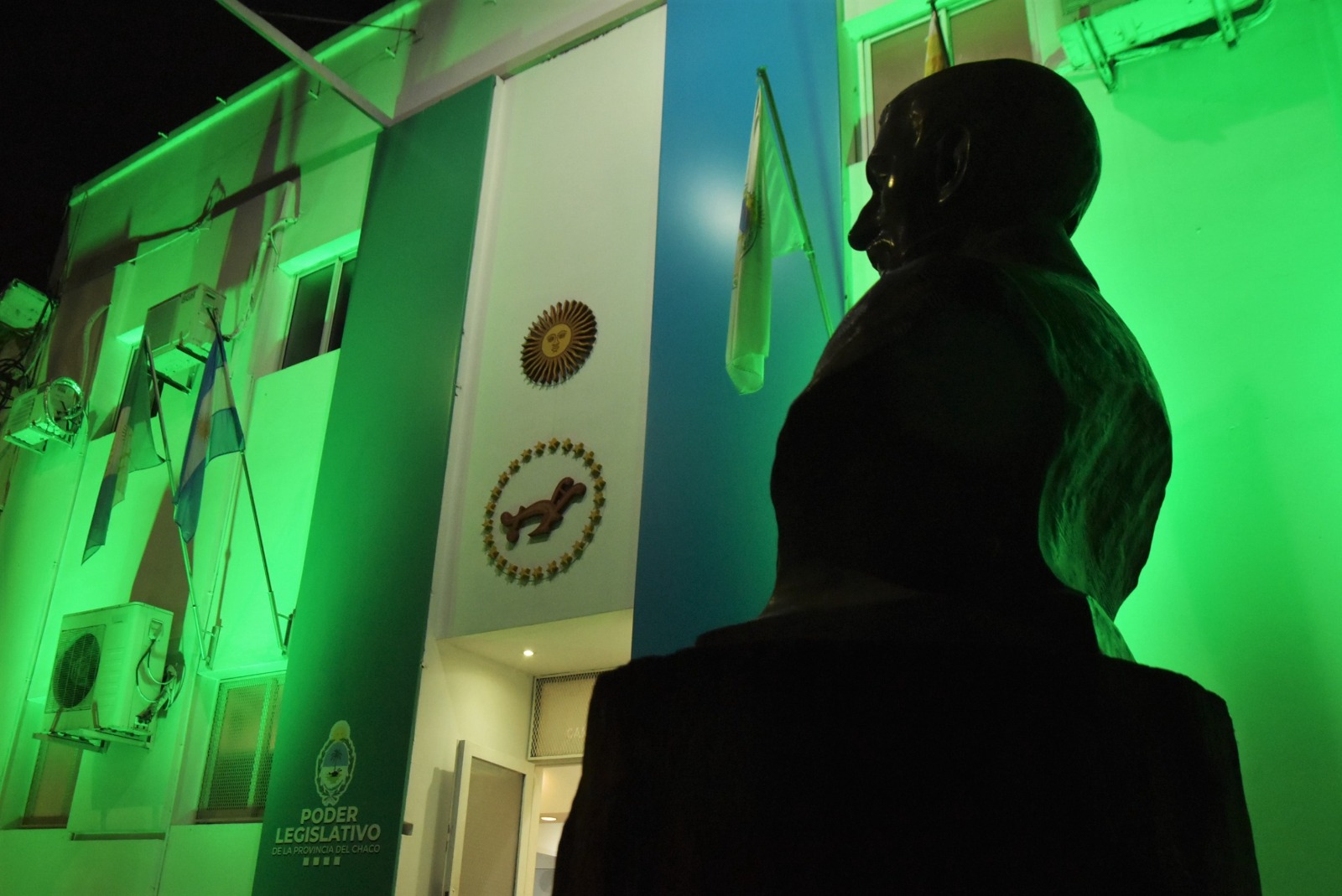 El Poder Legislativo se iluminó de verde por la donación de órganos
