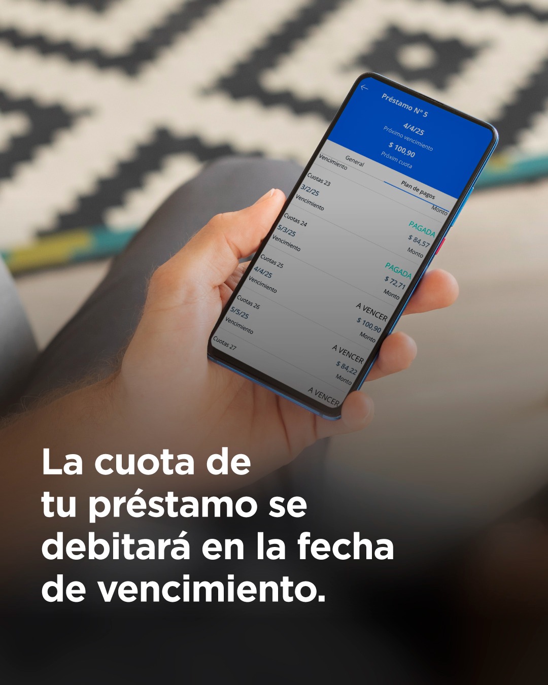 NBCH recuerda el cobro al vencimiento de cuotas de préstamos personales y anticipos