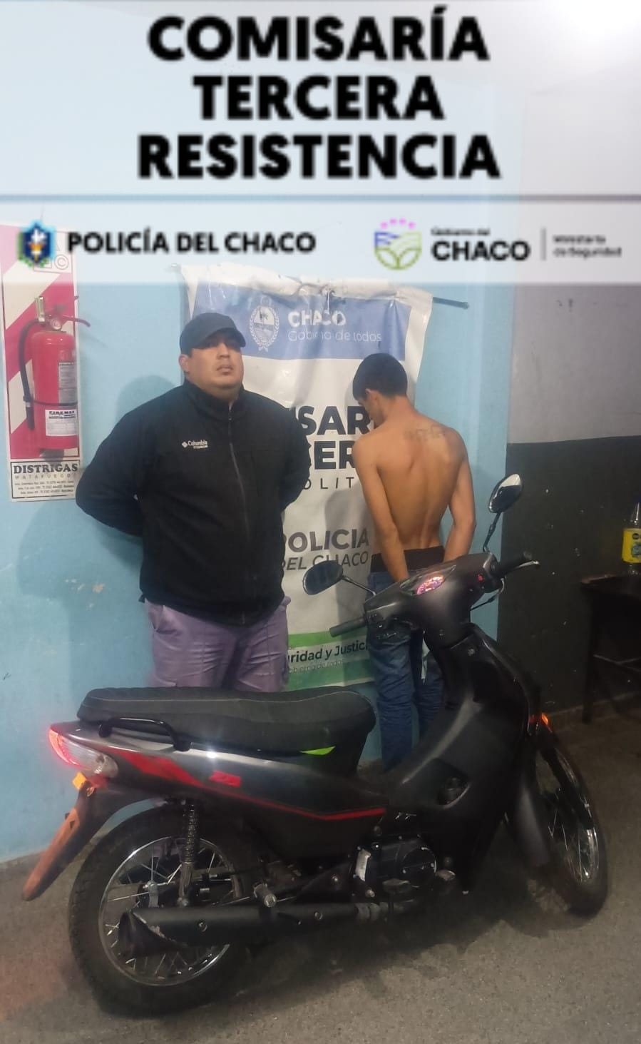Resistencia: recuperan una motocicleta robada y detienen a un joven