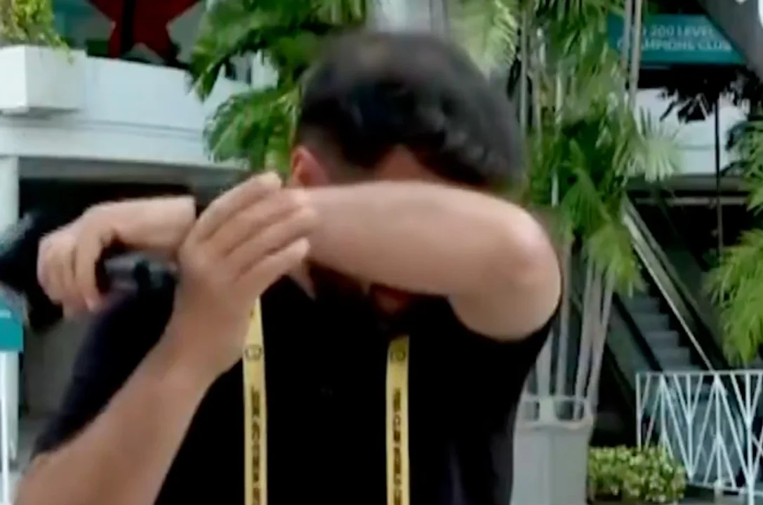 Tato Aguilera quebró en llanto en plena transmisión desde Estados Unidos: qué pasó