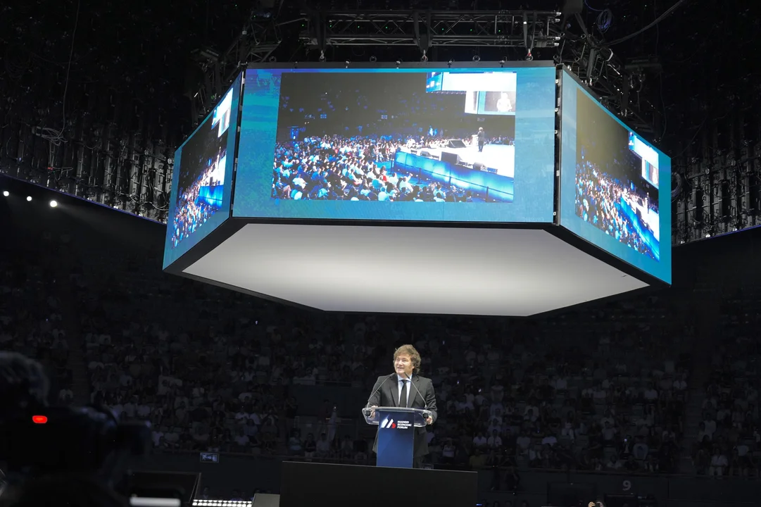 Javier Milei en un foro económico de Madrid: «En 2026, la inflación en la Argentina será historia del pasado»