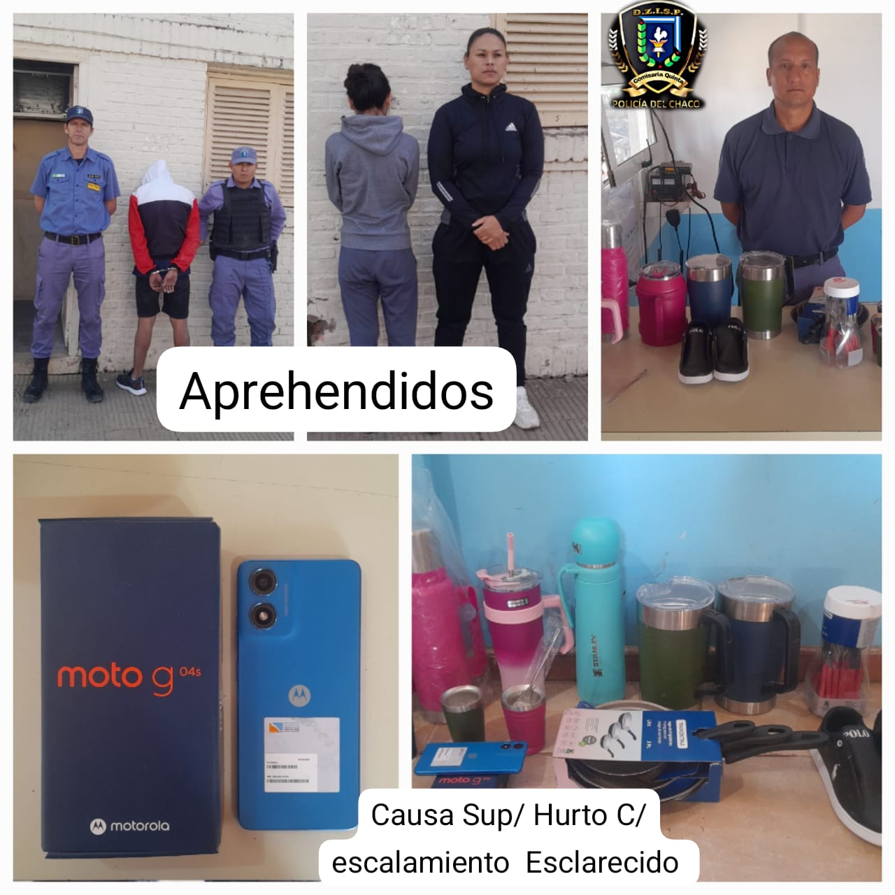 Entraron a robar en una casa y terminaron aprehendidos tras atacar a la policía