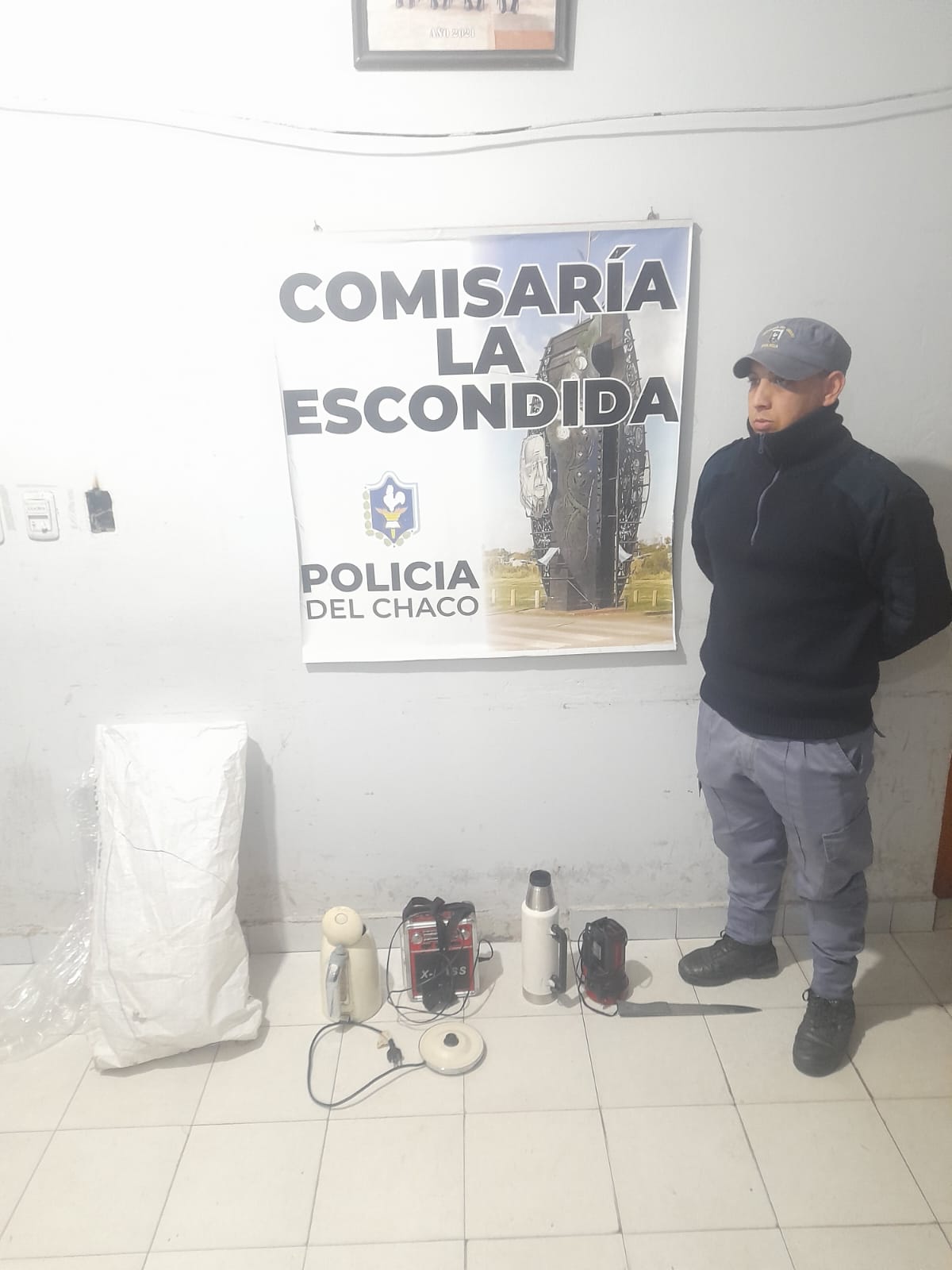 La Policía de La Escondida recuperó objetos robados tras una rápida intervención