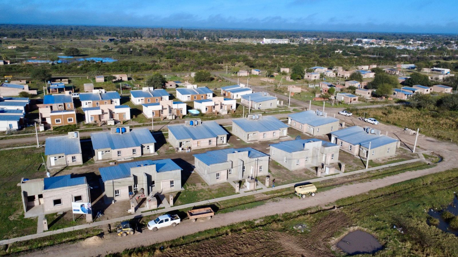 Presidencia de la Plaza: avanza la construcción de viviendas y las obras de infraestructura para más hogares