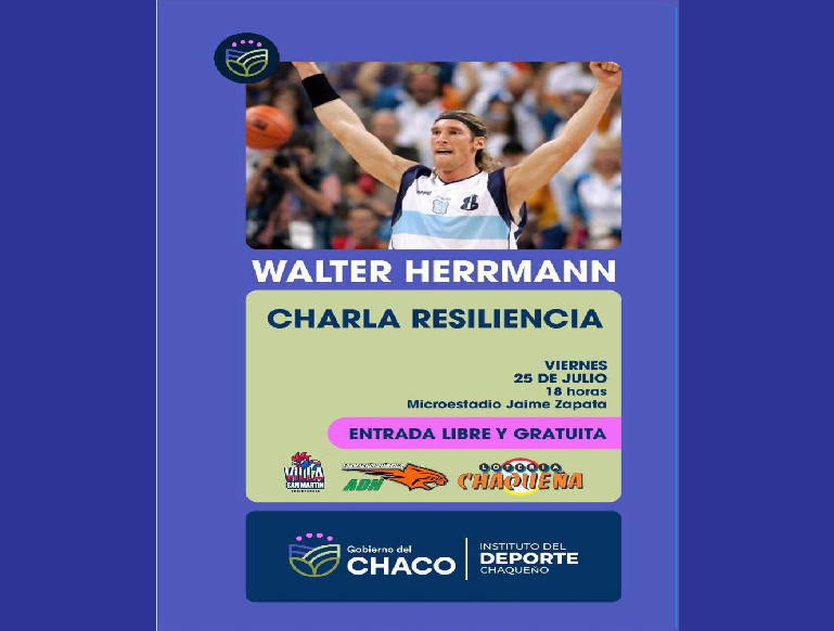 Walter Herrmann brindará hoy una charla sobre resiliencia en Resistencia