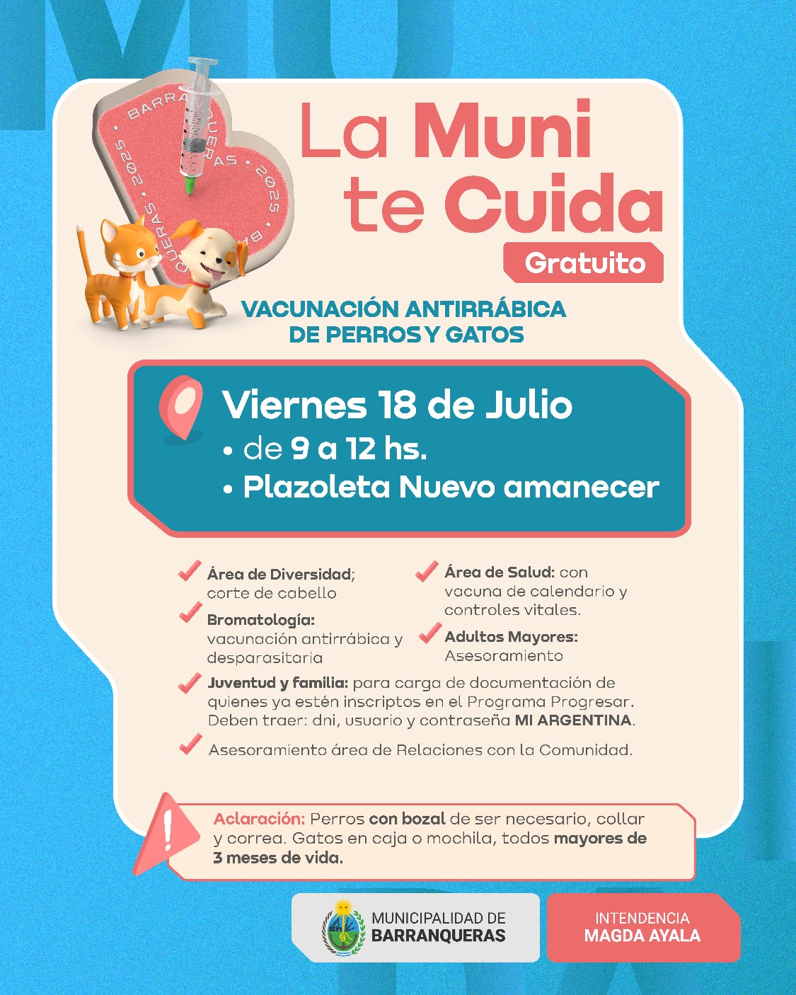 Barranqueras refuerza su compromiso con la comunidad: operativo integral en la Plazoleta Nuevo Amanecer