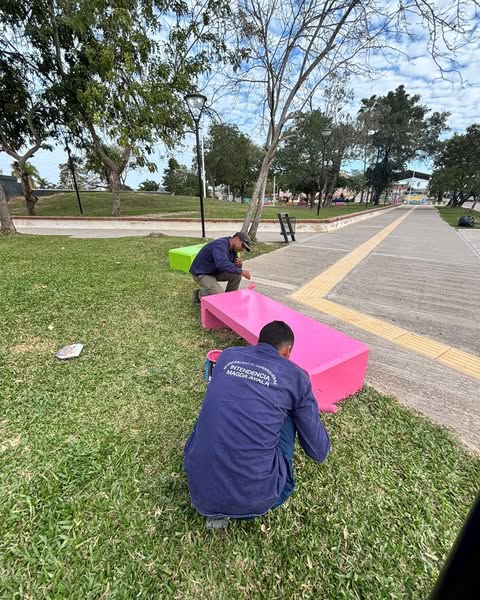 Barranqueras: avanza la puesta en valor de la Plaza Sarmiento