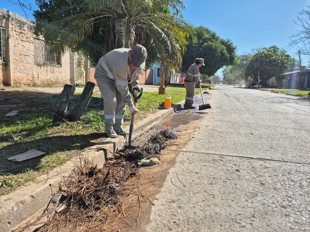 Barranqueras refuerza tareas de limpieza y mantenimiento en distintos barrios