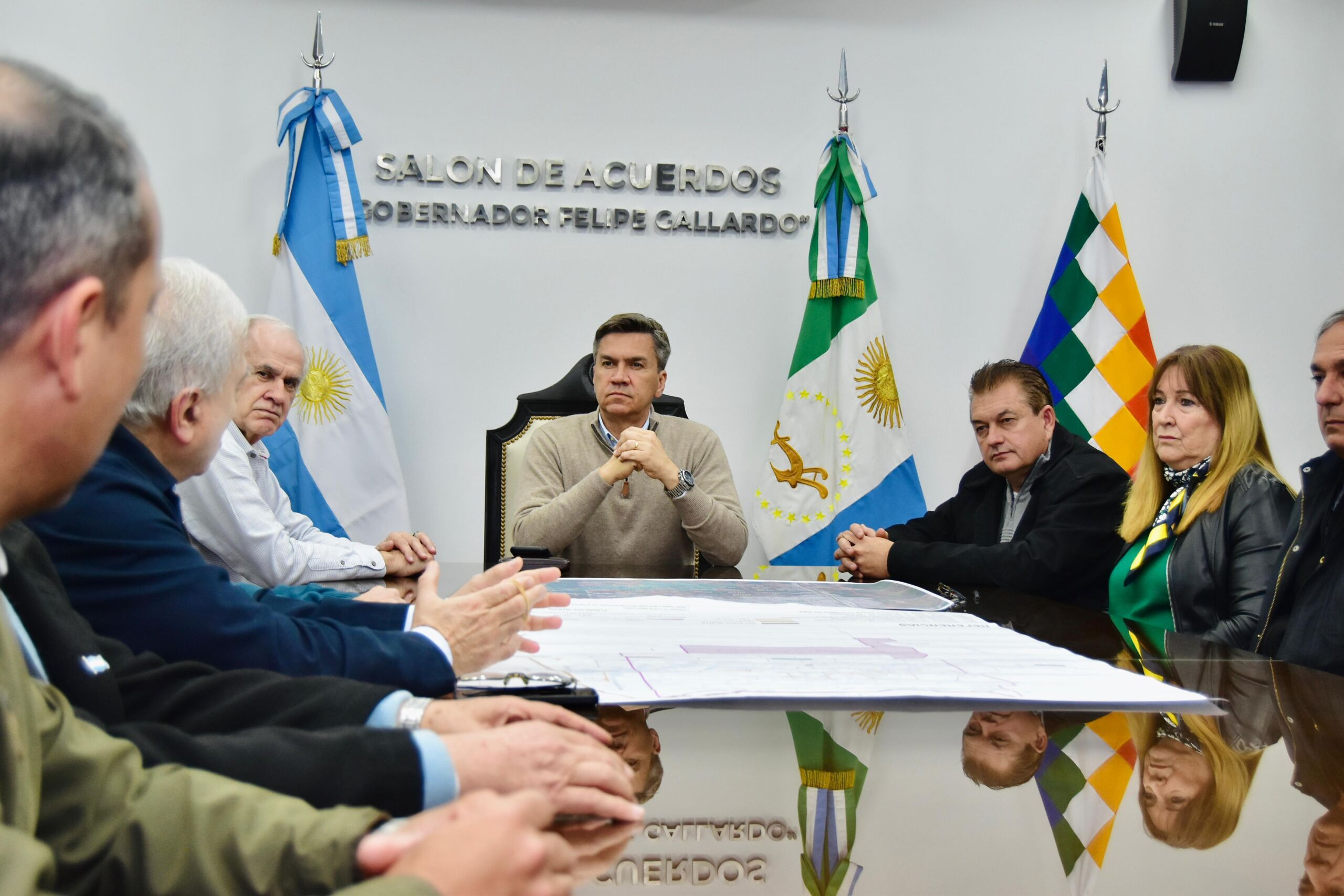 Provincia y Municipio acordaron un plan de drenaje pluvial para zona sur y presentaron el plan director de desagües pluviales