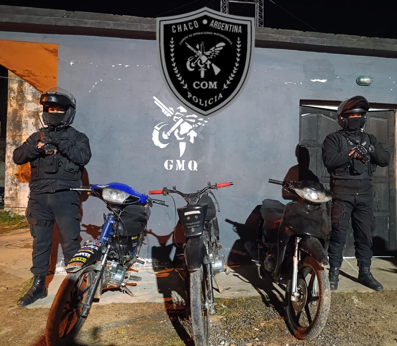 Quitilipi: secuestran tres motocicletas en operativo de prevención contra “wileros”