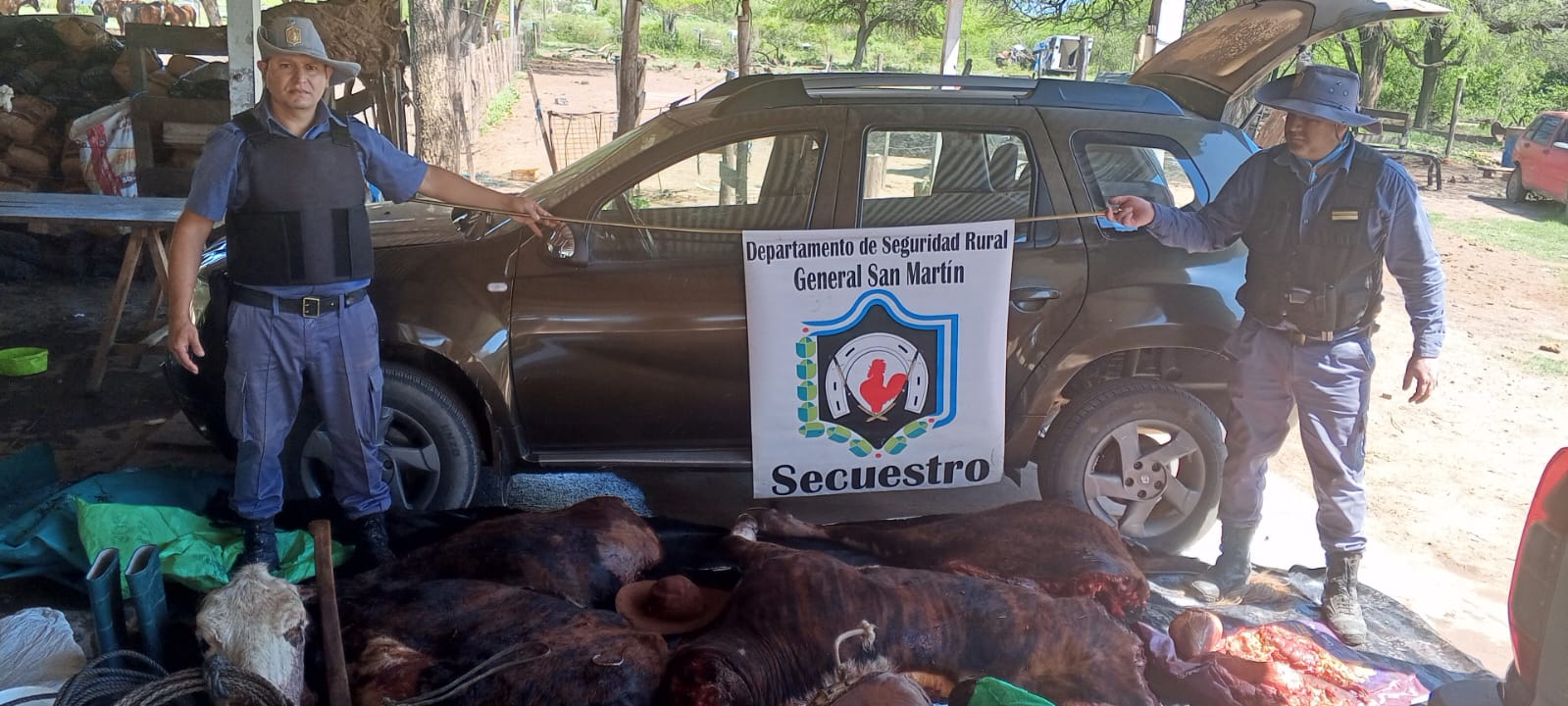 Dos detenidos por abigeato y resistencia a la autoridad