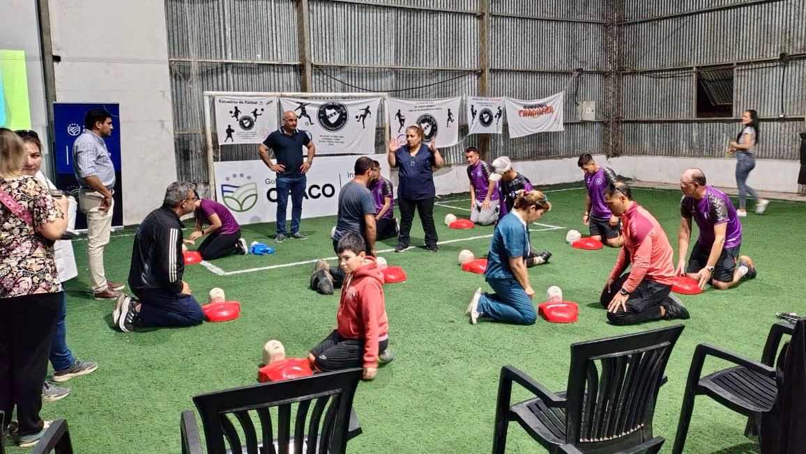 Capacitación en primeros auxilios en el Club Unión del Sur