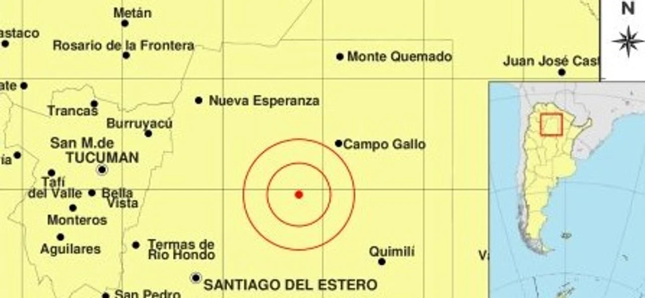 Sismo de magnitud 5,8 se registró en Santiago del Estero