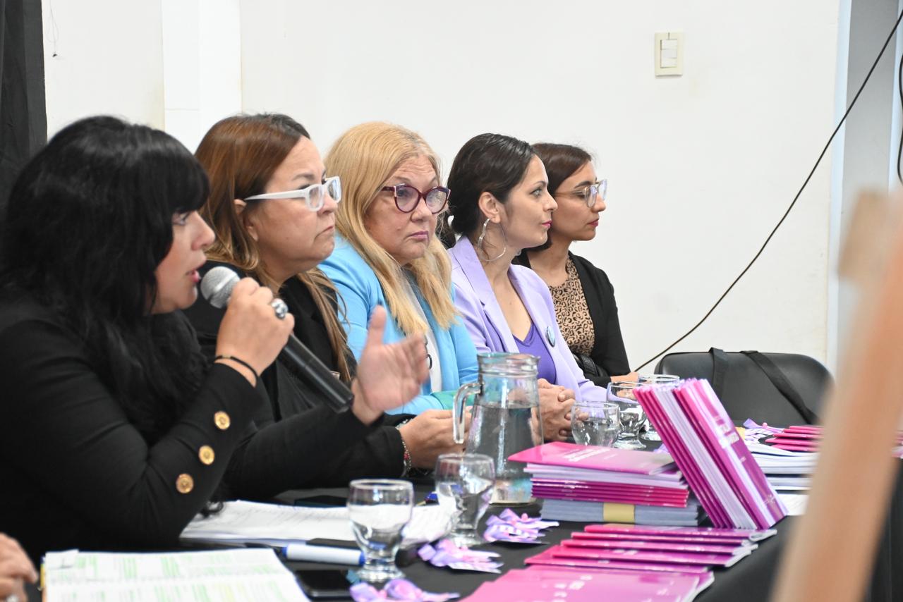 Delgado acompañó el lanzamiento y la primera clase del curso: “Acompañantes Comunitarias contra las Violencias”