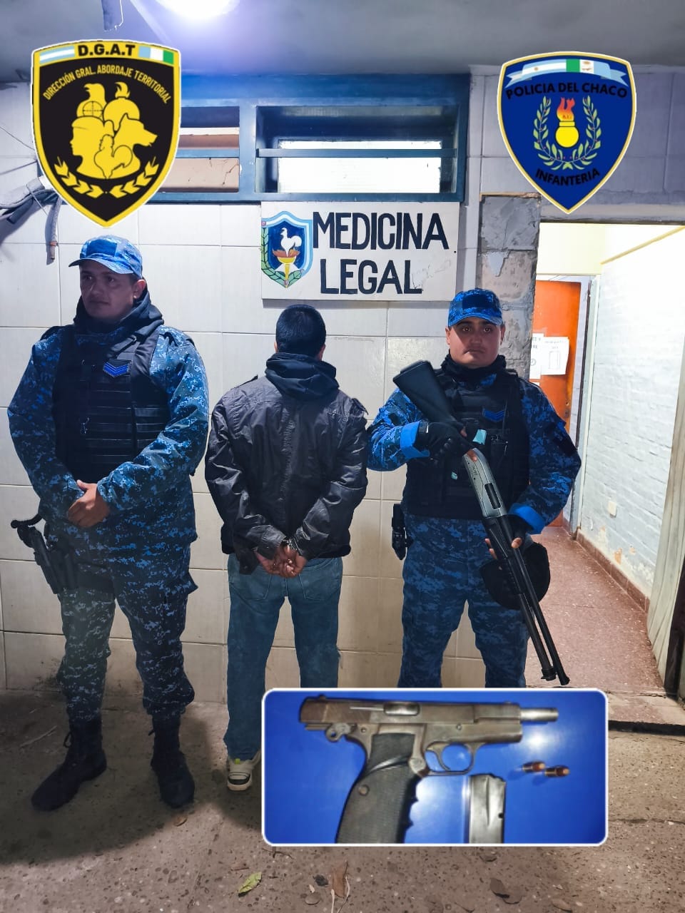 Barranqueras: un hombre fue demorado con un arma de fuego