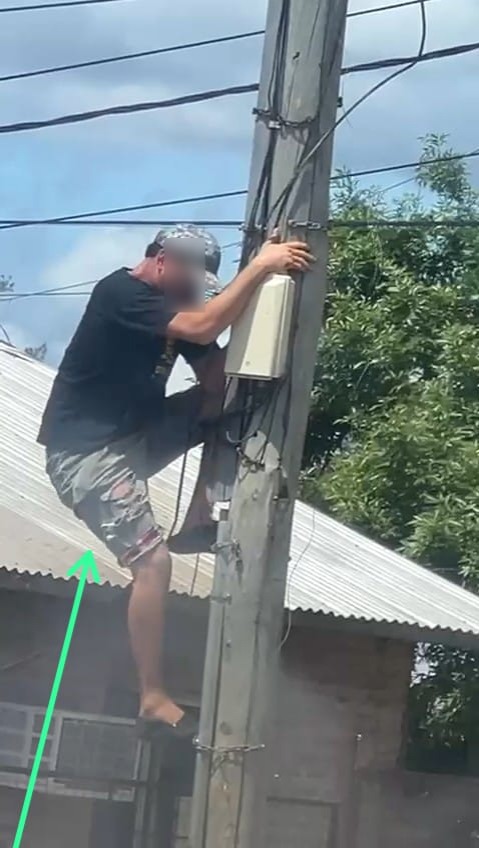 Alerta vecinal y rápida intervención policial: atraparon a un joven que robaba cables