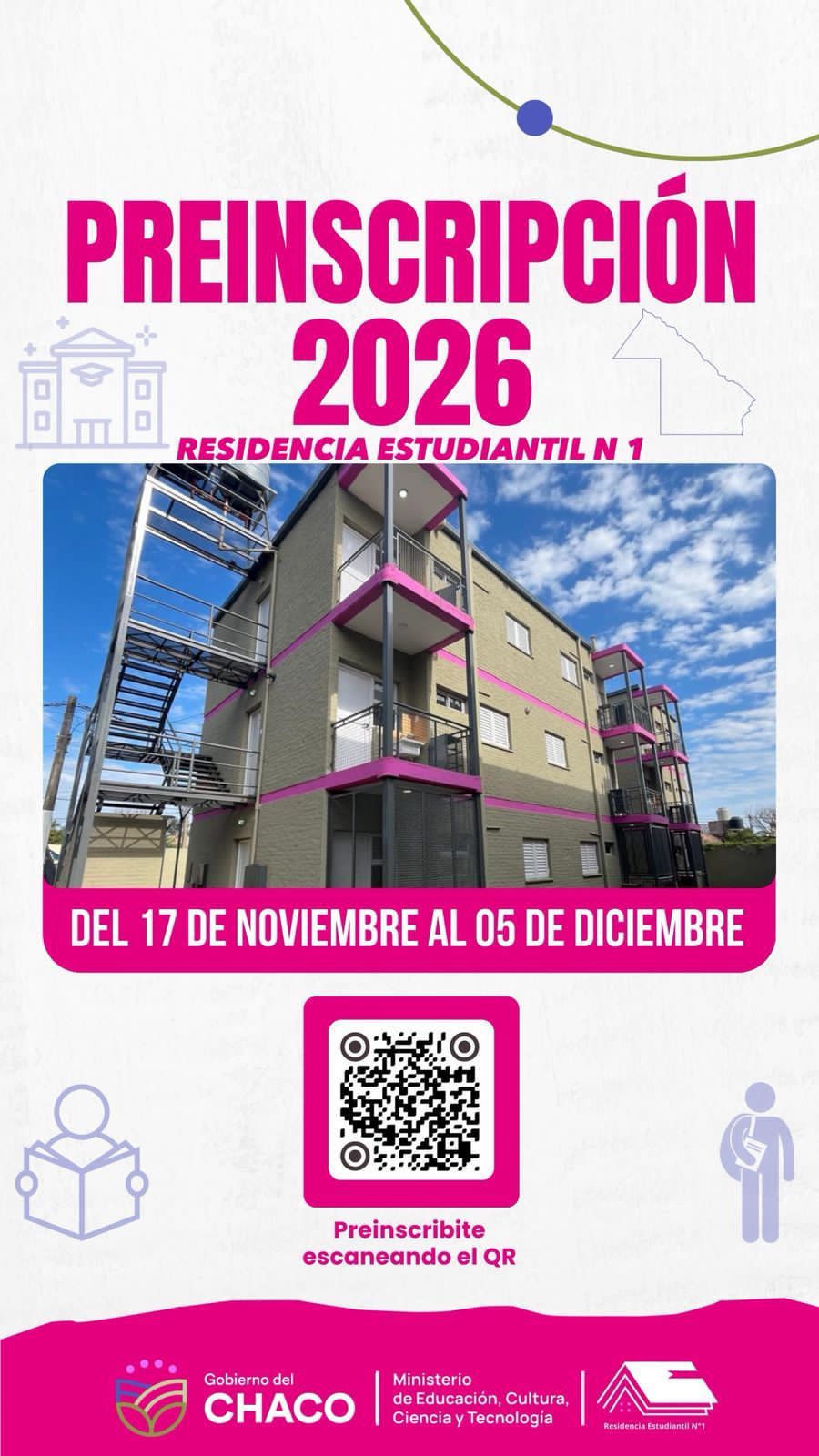 Comenzó la preinscripción 2026 para las residencias estudiantiles