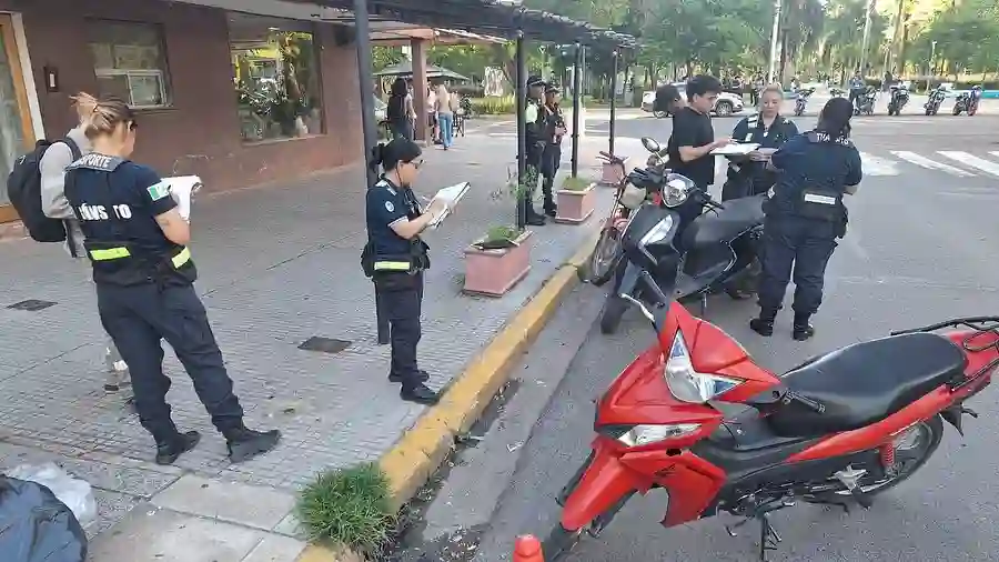 Operativos por falta de casco: 39 motos secuestradas