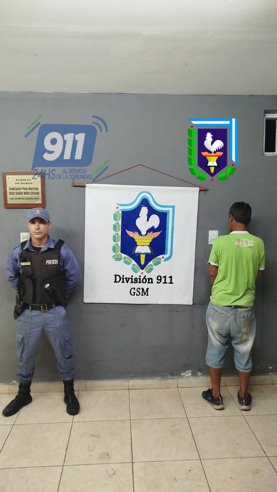 Detenido por causar disturbios: tenía un revólver oculto y una restricción vigente