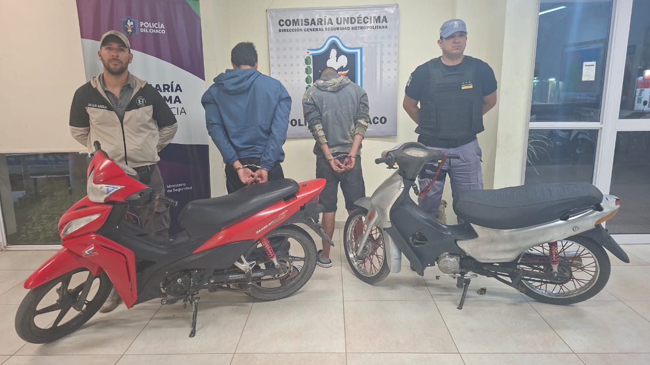 Dos jóvenes demorados tras intento de ilícito y secuestro de dos motocicletas en la zona de avenida Moreno