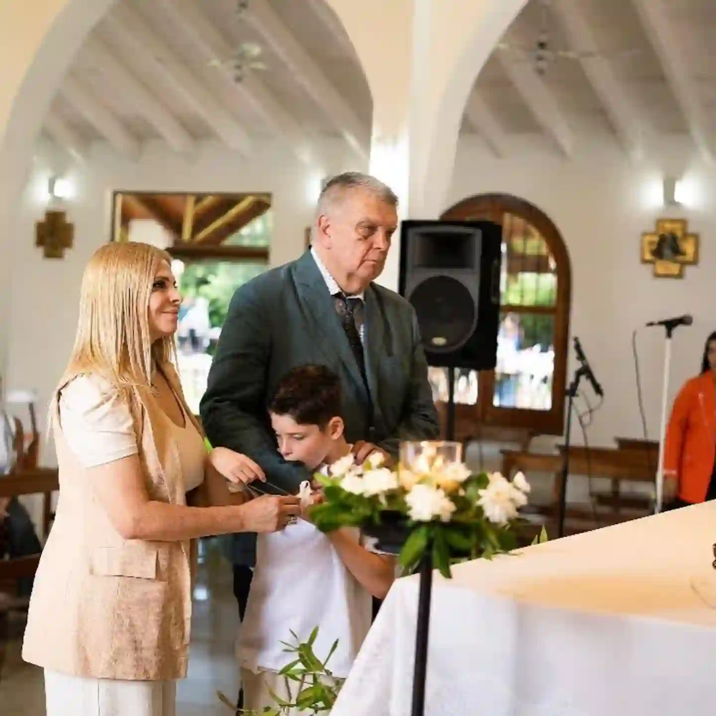 Luis Ventura y Fabiana Liuzzi celebraron el bautismo de su hijo Antonito: todas las imágenes