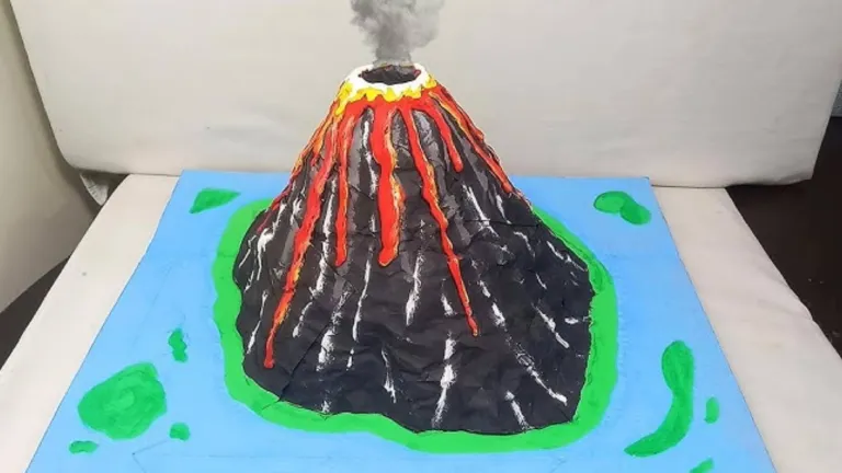 Nena de 9 años quedó internada tras la explosión de un volcán durante un trabajo de ciencia