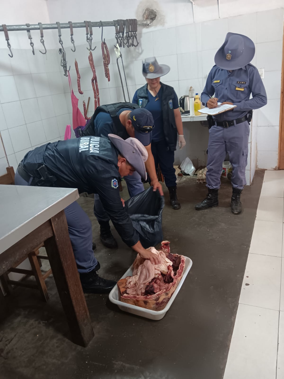 Decomisan 25kg de carne no apta para el consumo humano